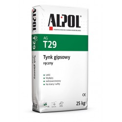 Tynk gipsowy ręczny ALPOL AG T29 25kg