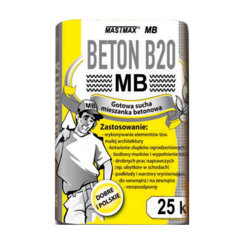 BETON B20 MASTMAX MB 25kg transport HDS