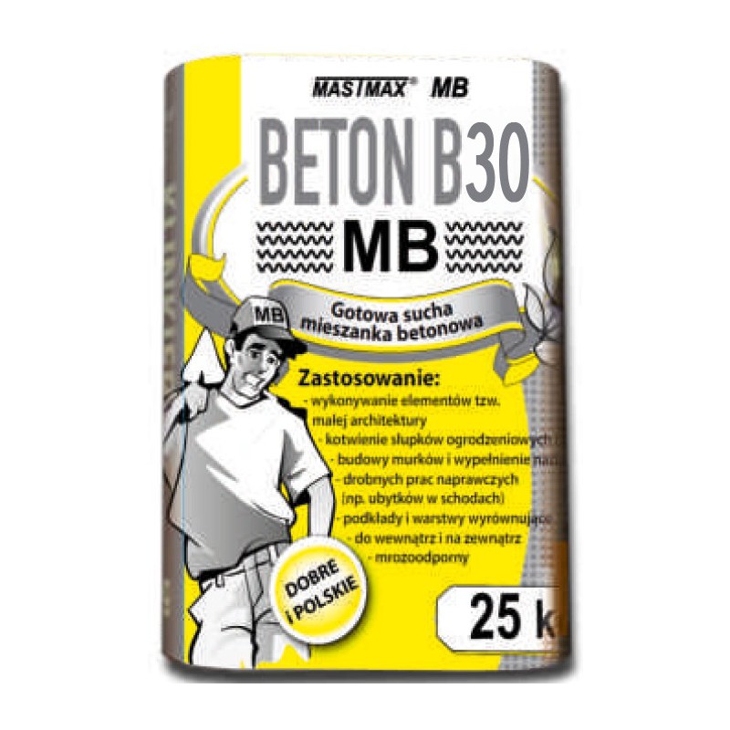 BETON B30 MASTMAX MB 25kg transport HDS
